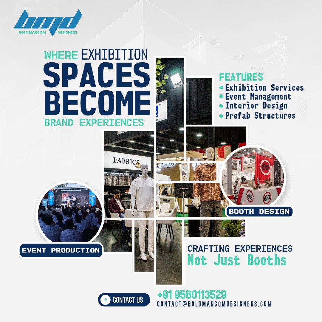Instagram post showcasing exhibition stall